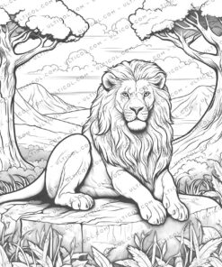Lion coloring pages