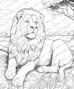 Lion coloring pages