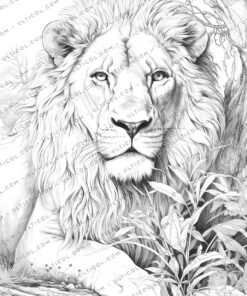 Lion coloring pages