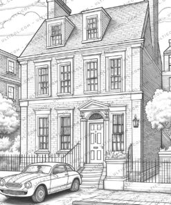 Victorian Mansion Coloring