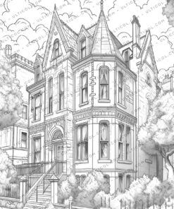 Victorian Mansion Coloring