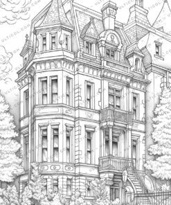 Victorian Mansion Coloring