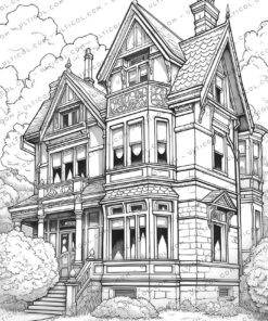 Victorian Mansion Coloring