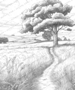 Trees Coloring Book