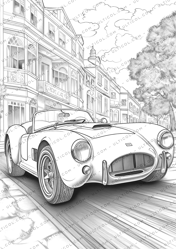 Sports Cars Coloring