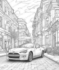 Sports Cars Coloring