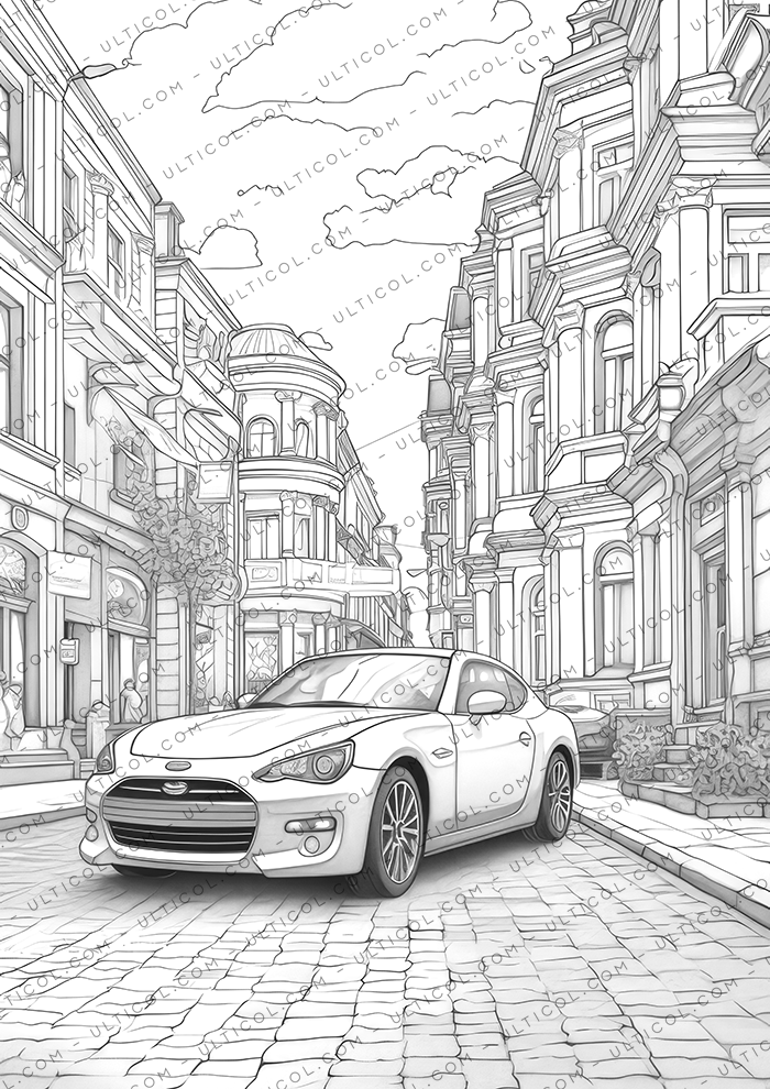 Sports Cars Coloring