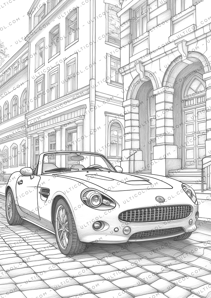 Sports Cars Coloring