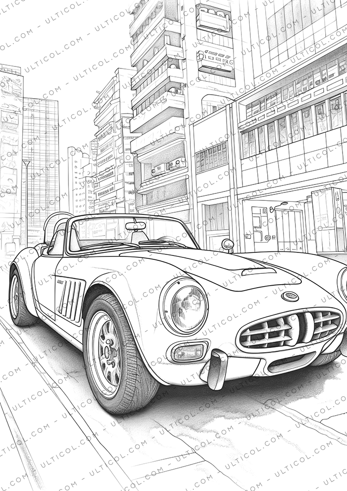 Sports Cars Coloring