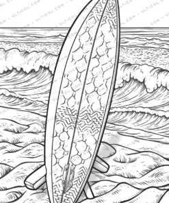 surfboard coloring