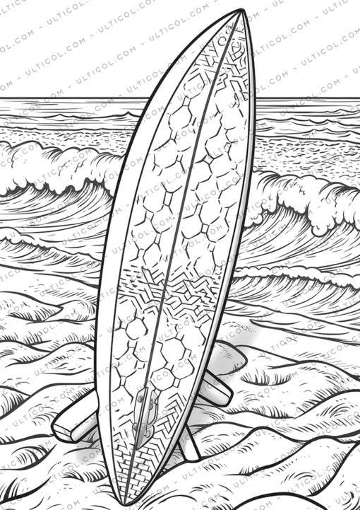surfboard coloring
