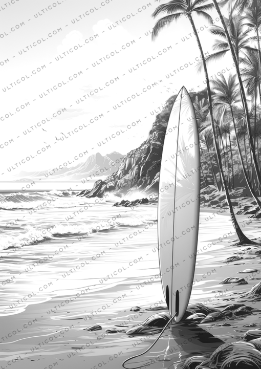 surfboard coloring