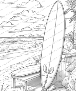 surfboard coloring