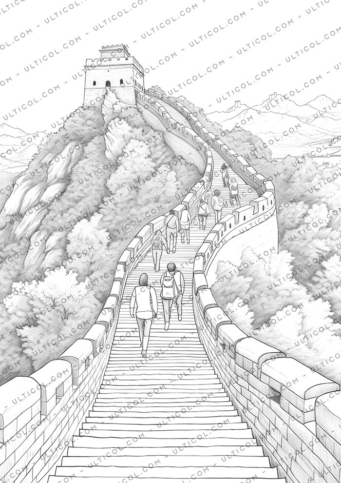 Great Wall of China Coloring