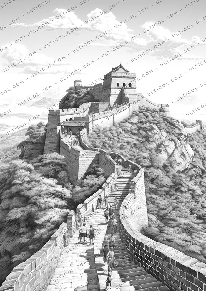 Great Wall of China Coloring