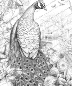 peacock coloring
