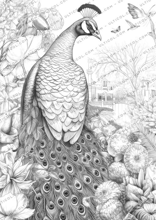 peacock coloring