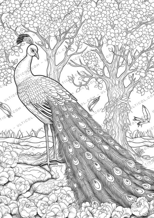 peacock coloring
