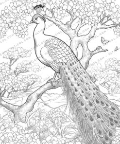 peacock coloring