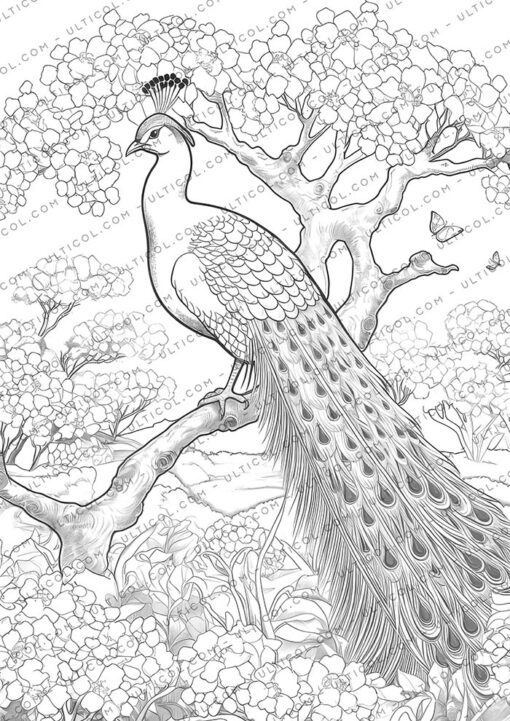 peacock coloring