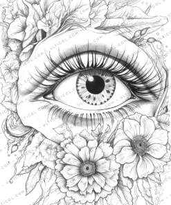 Charming Eyes Coloring Pages