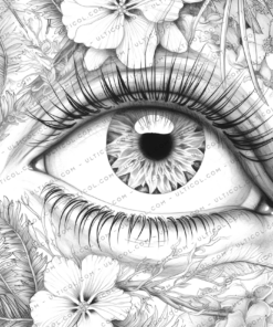 Charming Eyes Coloring Pages