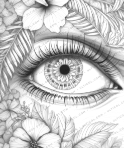 Charming Eyes Coloring Pages