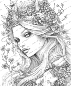 Forest Elves Coloring Pages