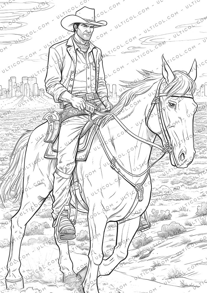 Cowboy Coloring