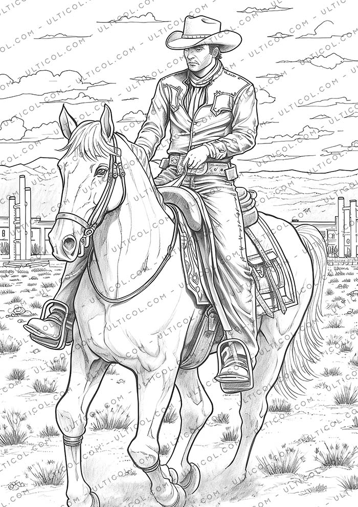 Cowboy Coloring