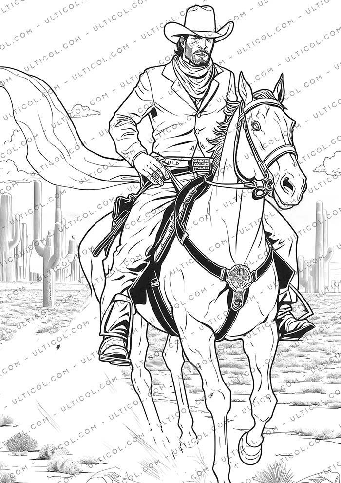 Cowboy Coloring