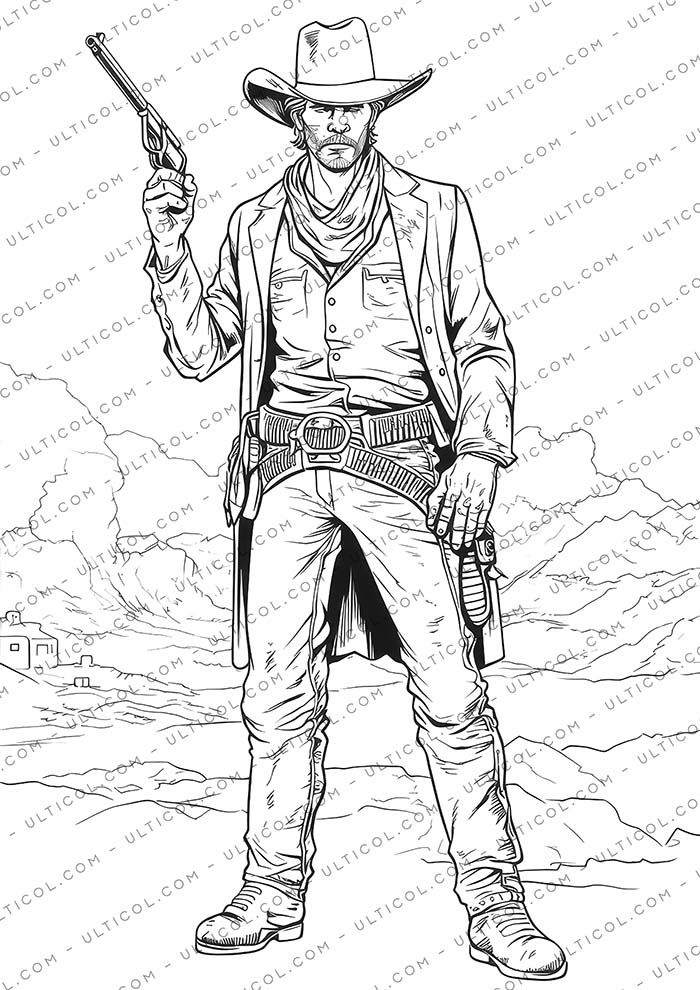 Cowboy Coloring