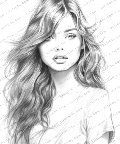 Pretty Girl Coloring Pages