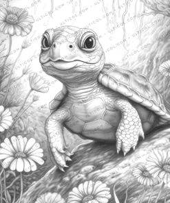 Turtle Coloring Book
