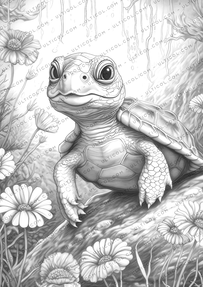 Turtle Coloring Book