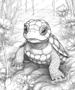 Turtle Coloring Book