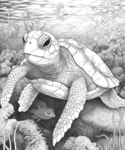 Turtle Coloring Book