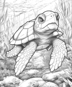 Turtle Coloring Book