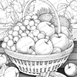 Fruit Basket Coloring