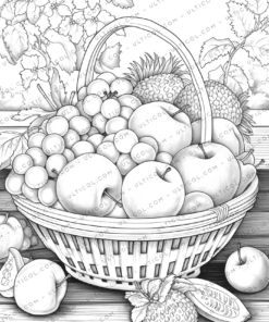 Fruit Basket Coloring