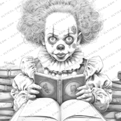 Little Creepy Clowns Coloring Book
