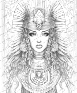 Egyptian Queen Coloring Pages
