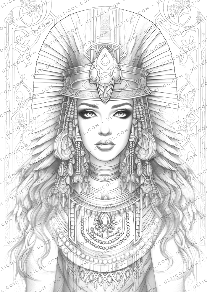 Egyptian Queen Coloring Pages