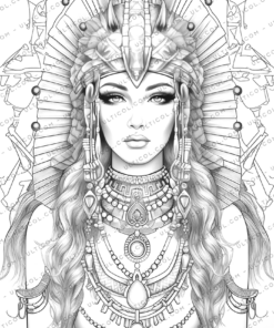 Egyptian Queen Coloring Pages