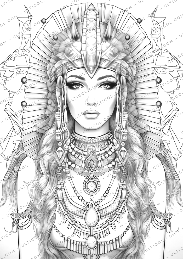 Egyptian Queen Coloring Pages