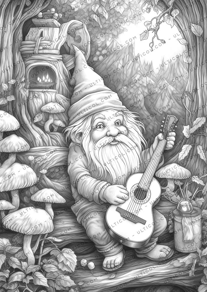 Gnome Melody Coloring