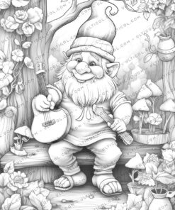 Gnome Melody Coloring