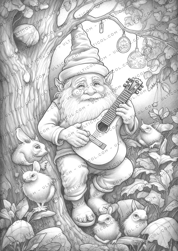Gnome Melody Coloring