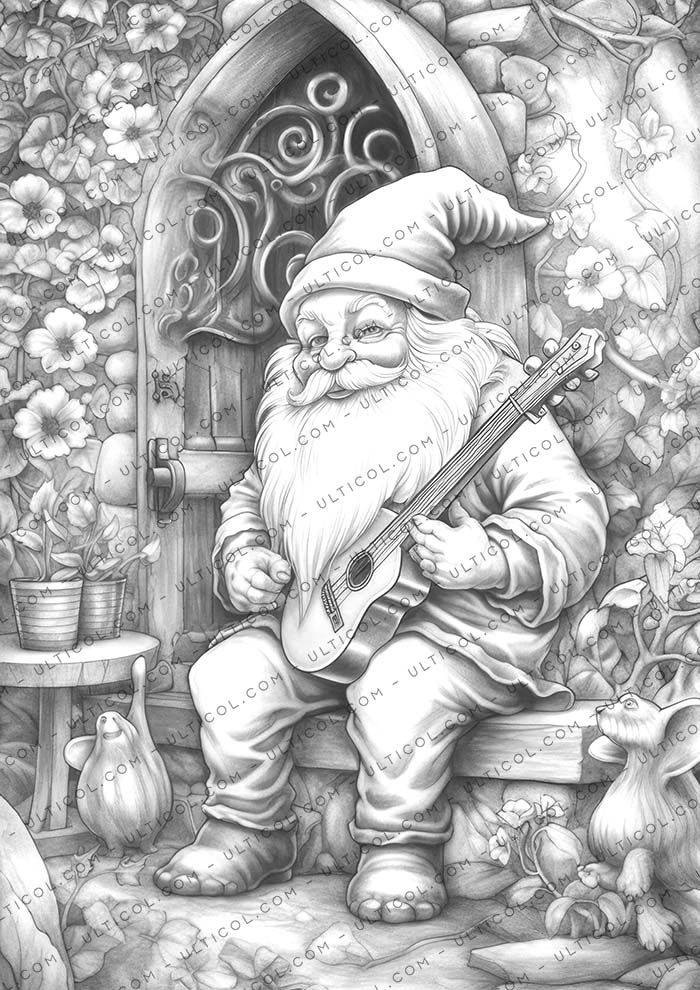 Gnome Melody Coloring