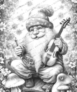 Gnome Melody Coloring
